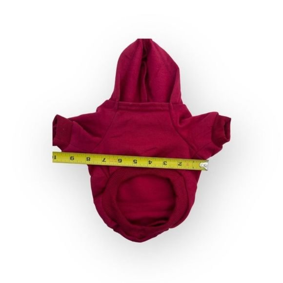 NWOT unbranded red Pet sweatshirt for small dogs and cats red - Picture 3 of 3